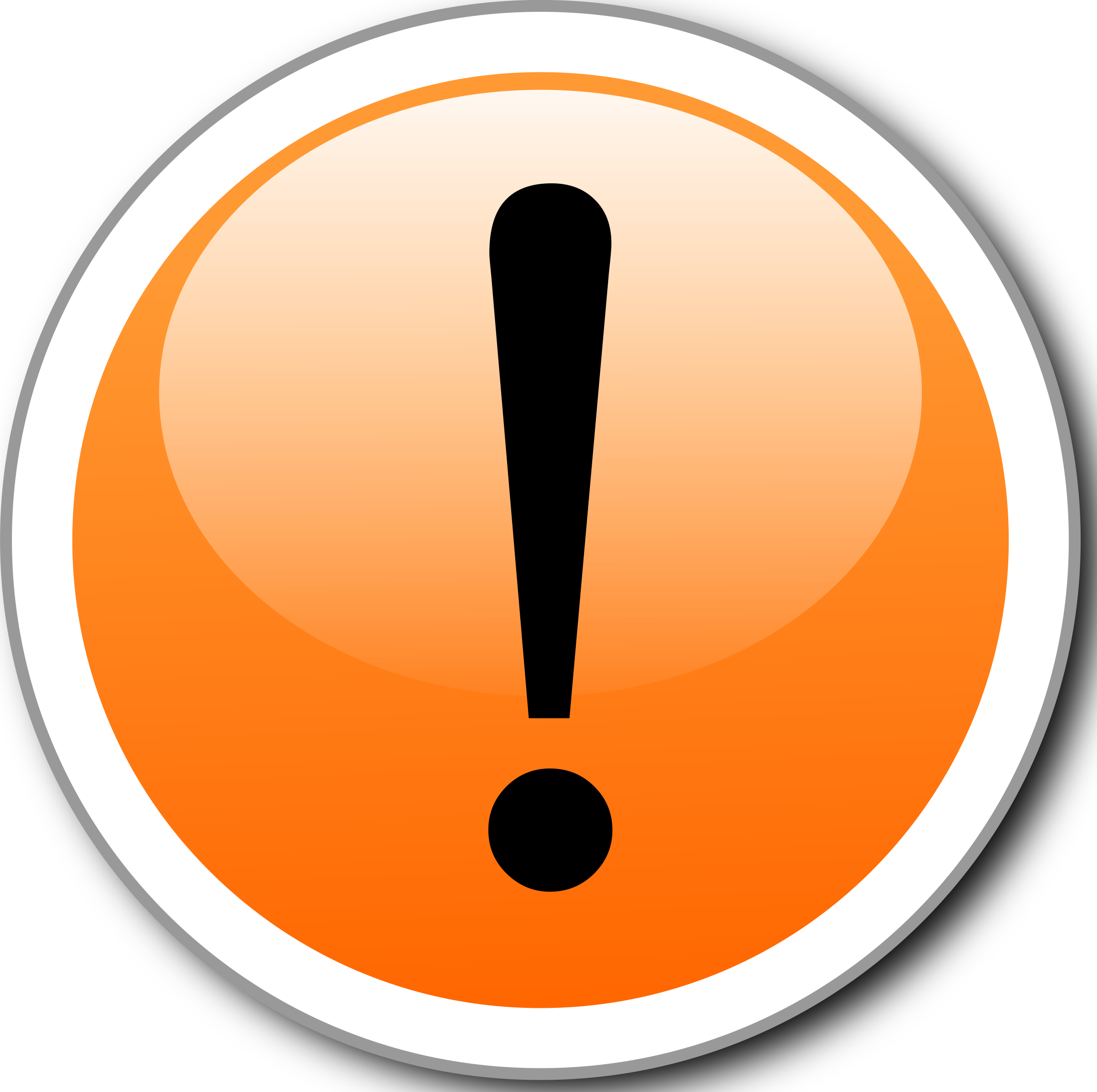 Orange Alert Exclamation Sign