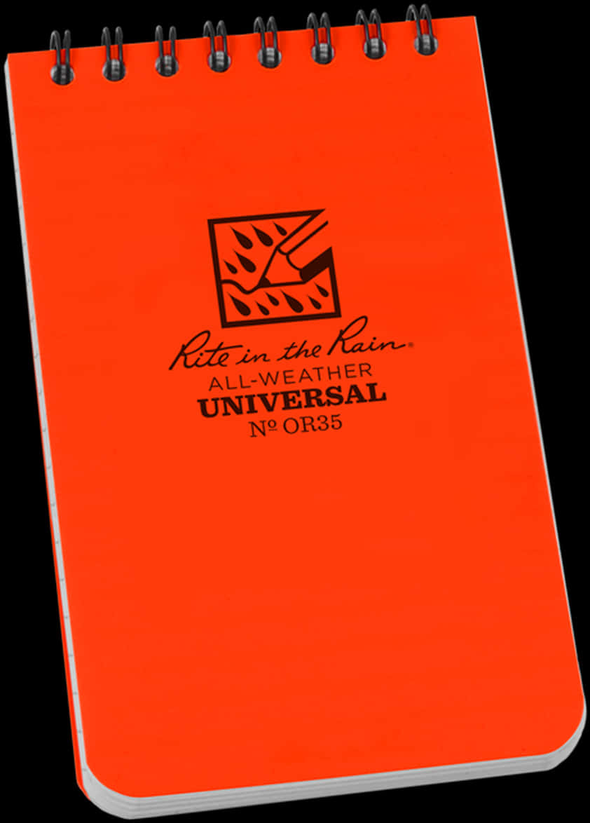 Red Ring Bound Notebook A5 PNG with transparent background