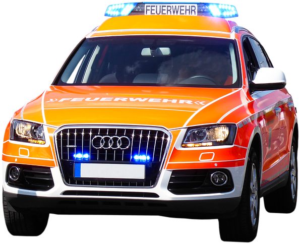 Orange Audi Emergency Vehicle