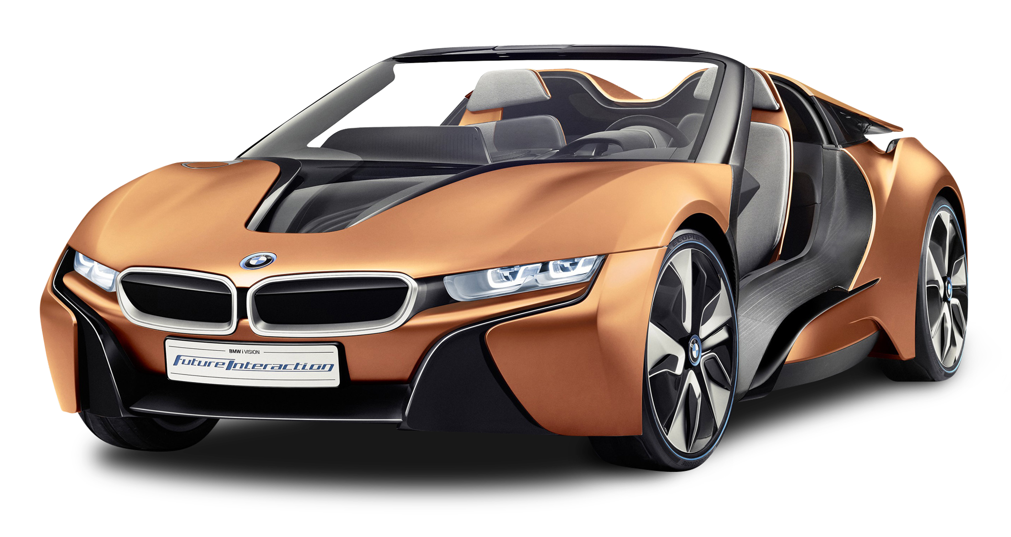 Orange B M Wi8 Concept Car