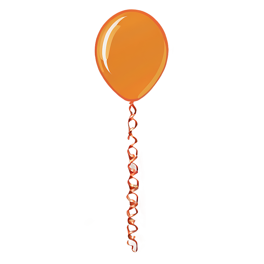 Orange Balloons Png Pfl