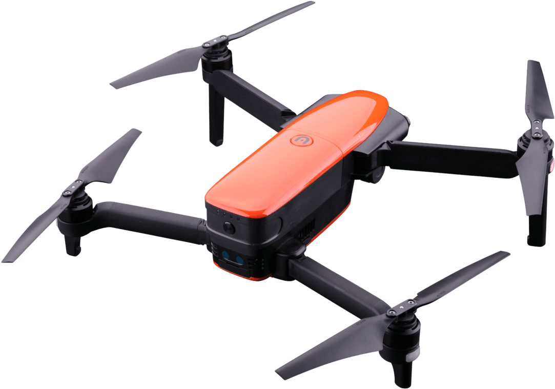 Orange Black Quadcopter Drone