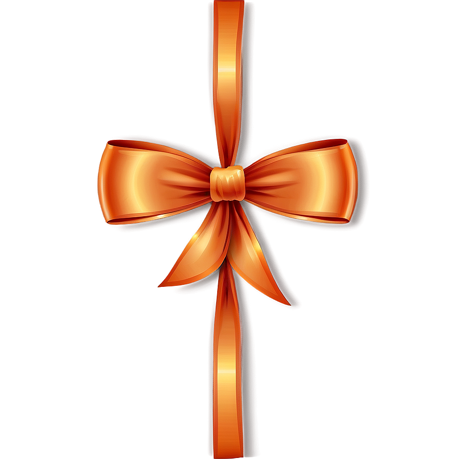 Orange Bow Clipart Png Hem