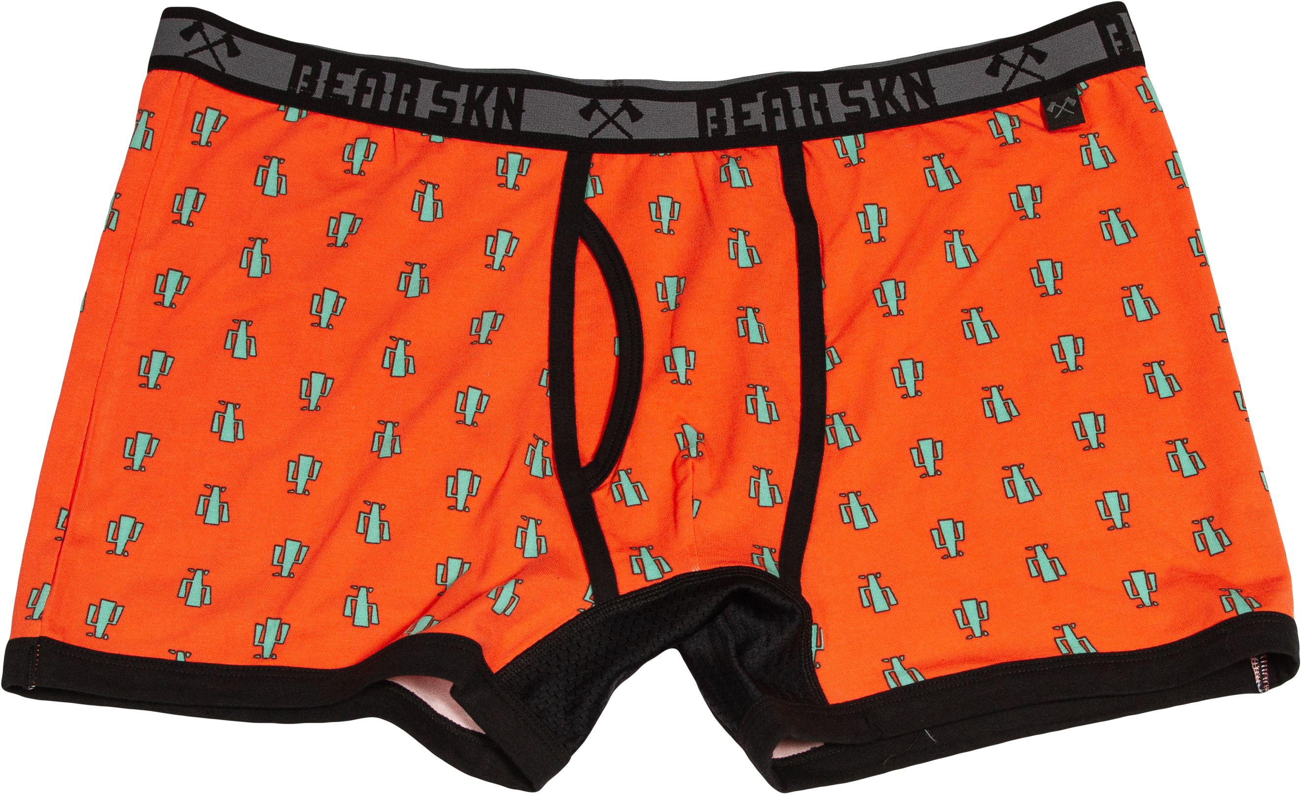 Orange Boxer Briefswith Pattern