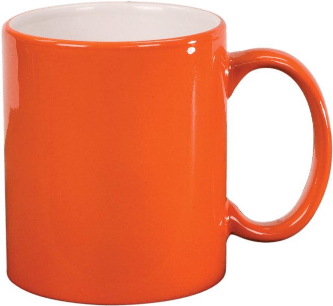 Orange Ceramic Coffee Mug