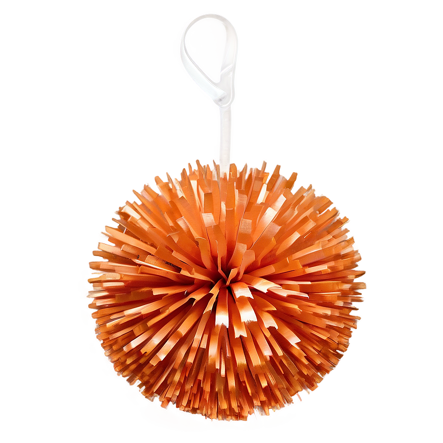 Orange Cheer Pom Poms Png Ibq