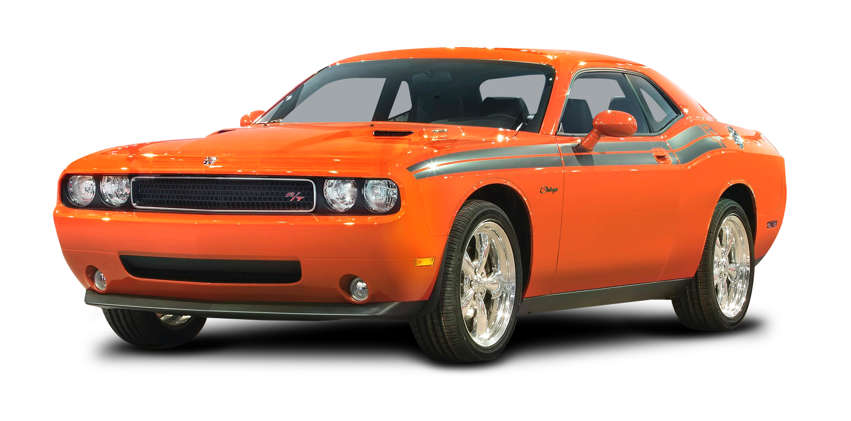 Orange Dodge Challenger Classic Car