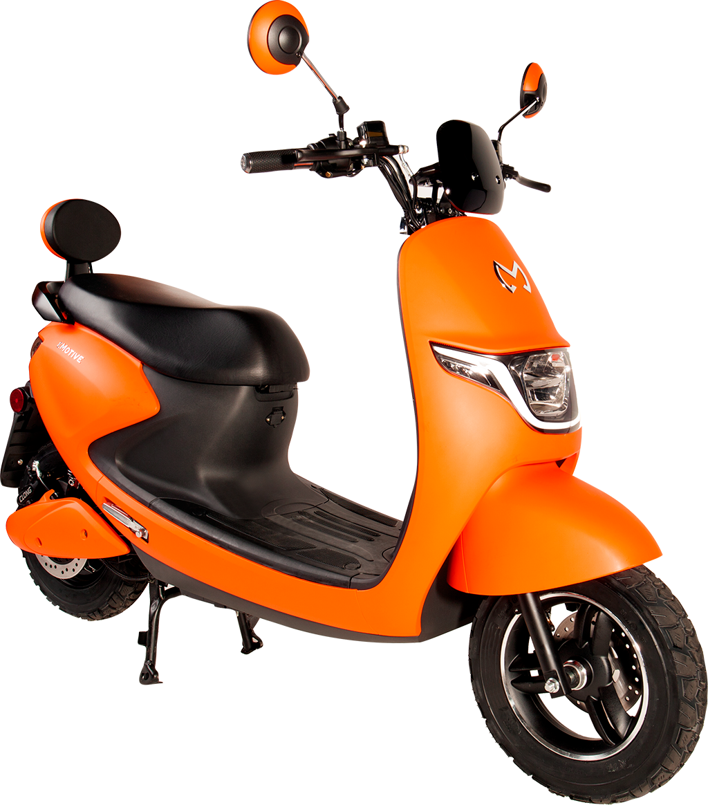 Orange Electric Scooter