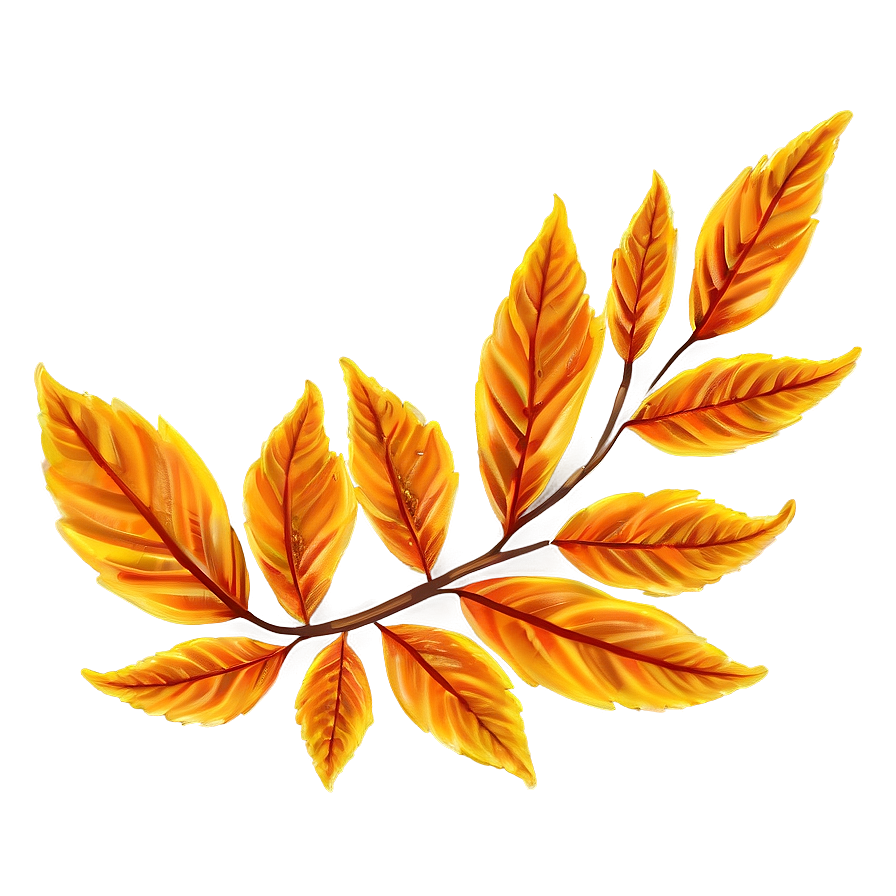 Orange Fall Leaves Png Bon59