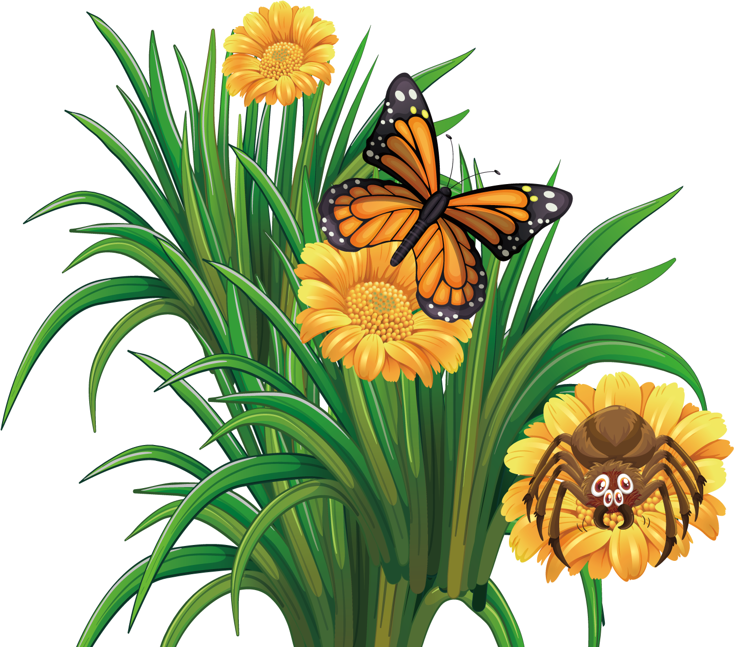 Monarch Butterfly Flower, HD Png Download PNG image with a transparent background, free high-resolution download