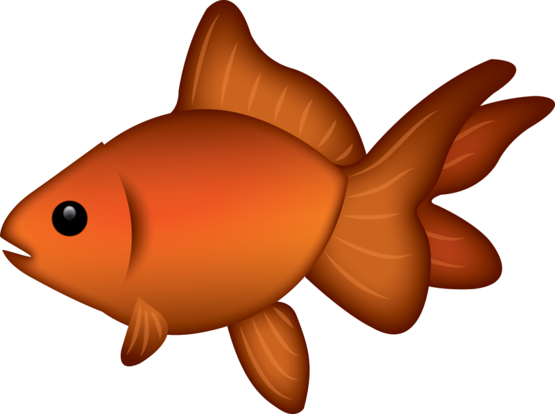 Orange Goldfish Cartoon Illustration