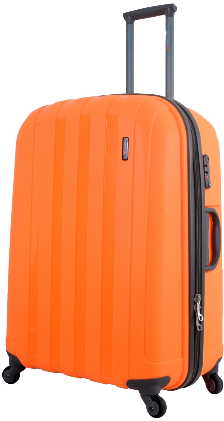 Orange Hardshell Suitcase Standing