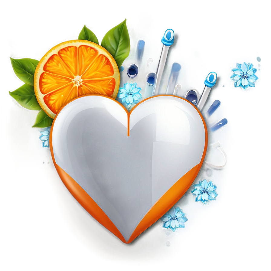 Orange Heart Emoji PNG Graphic 05042024 PNG with transparent background