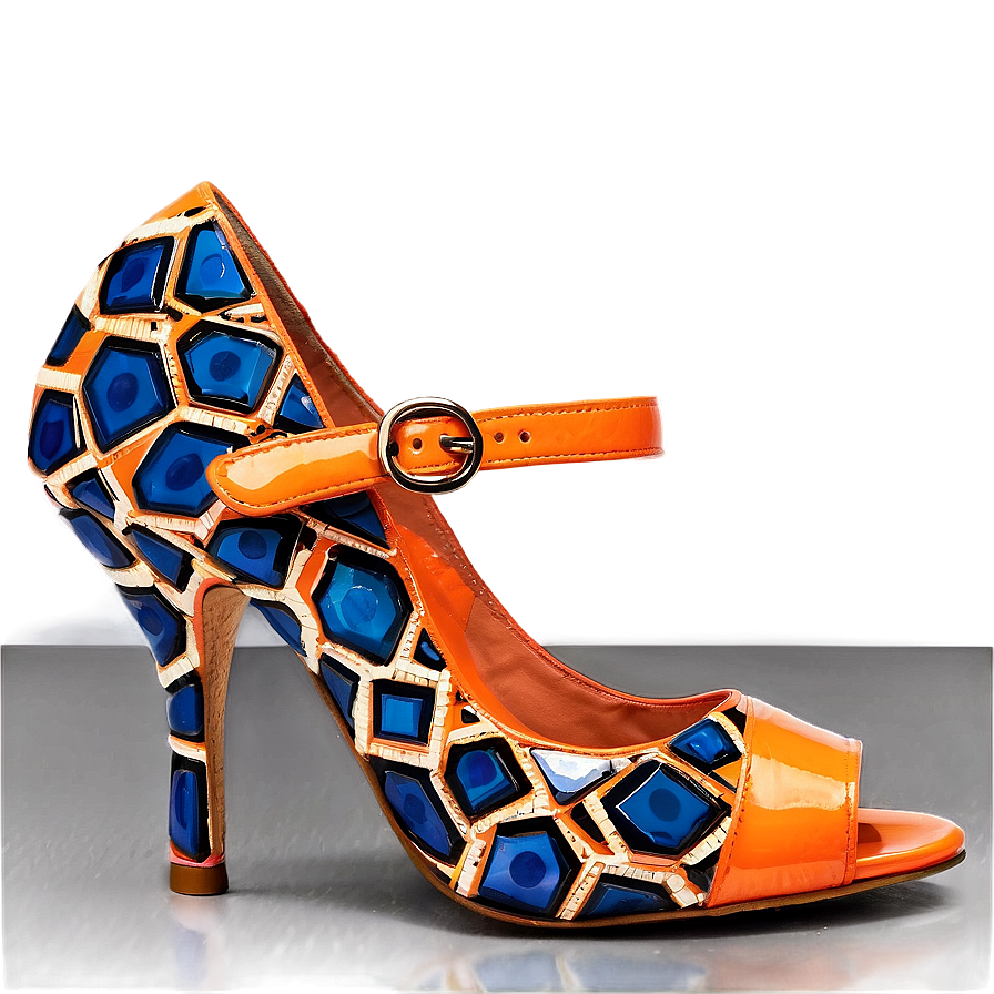 Orange High Heels Png 06122024