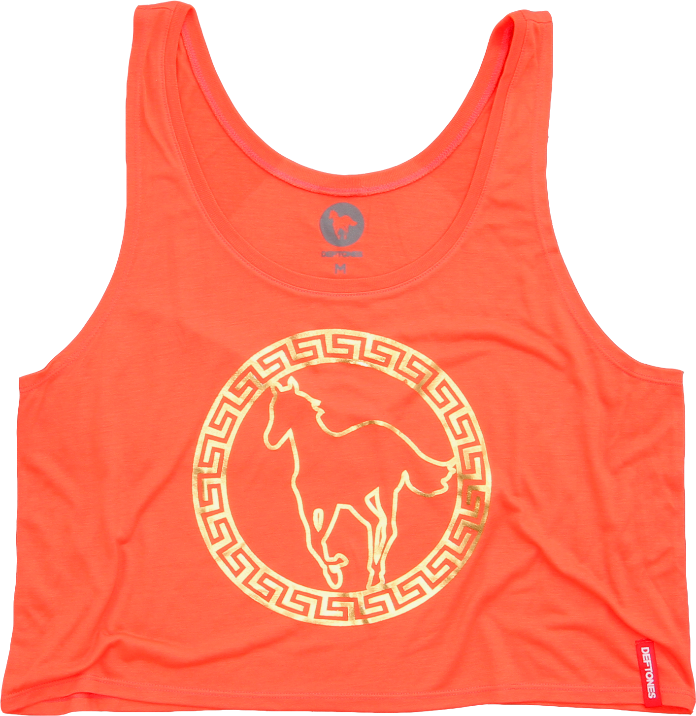 Orange Horse Graphic Crop Top