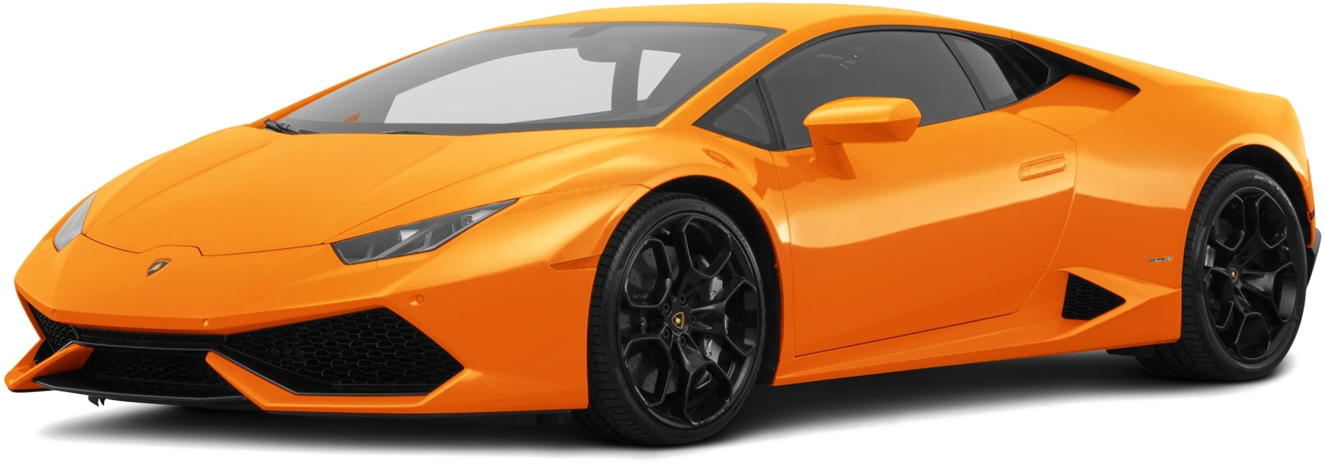 Orange Lamborghini Huracan Side View