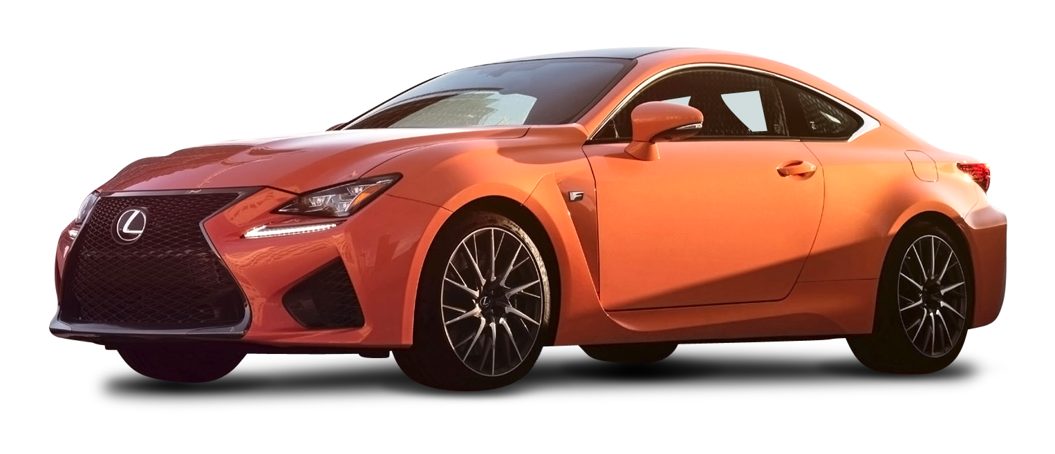 Orange Lexus R C F Coupe