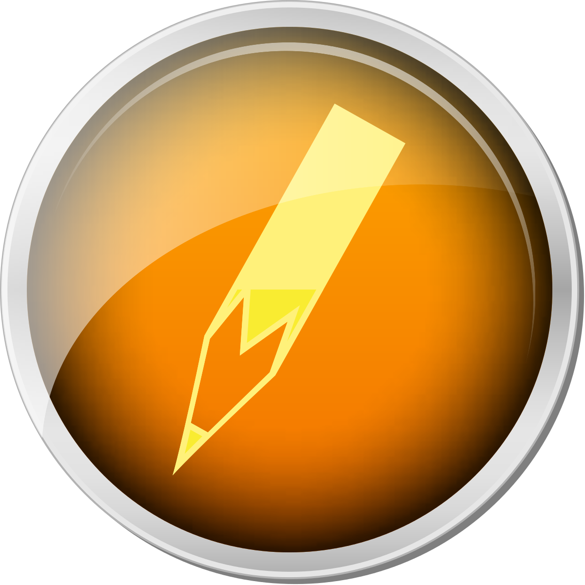 Orange Pencil Icon