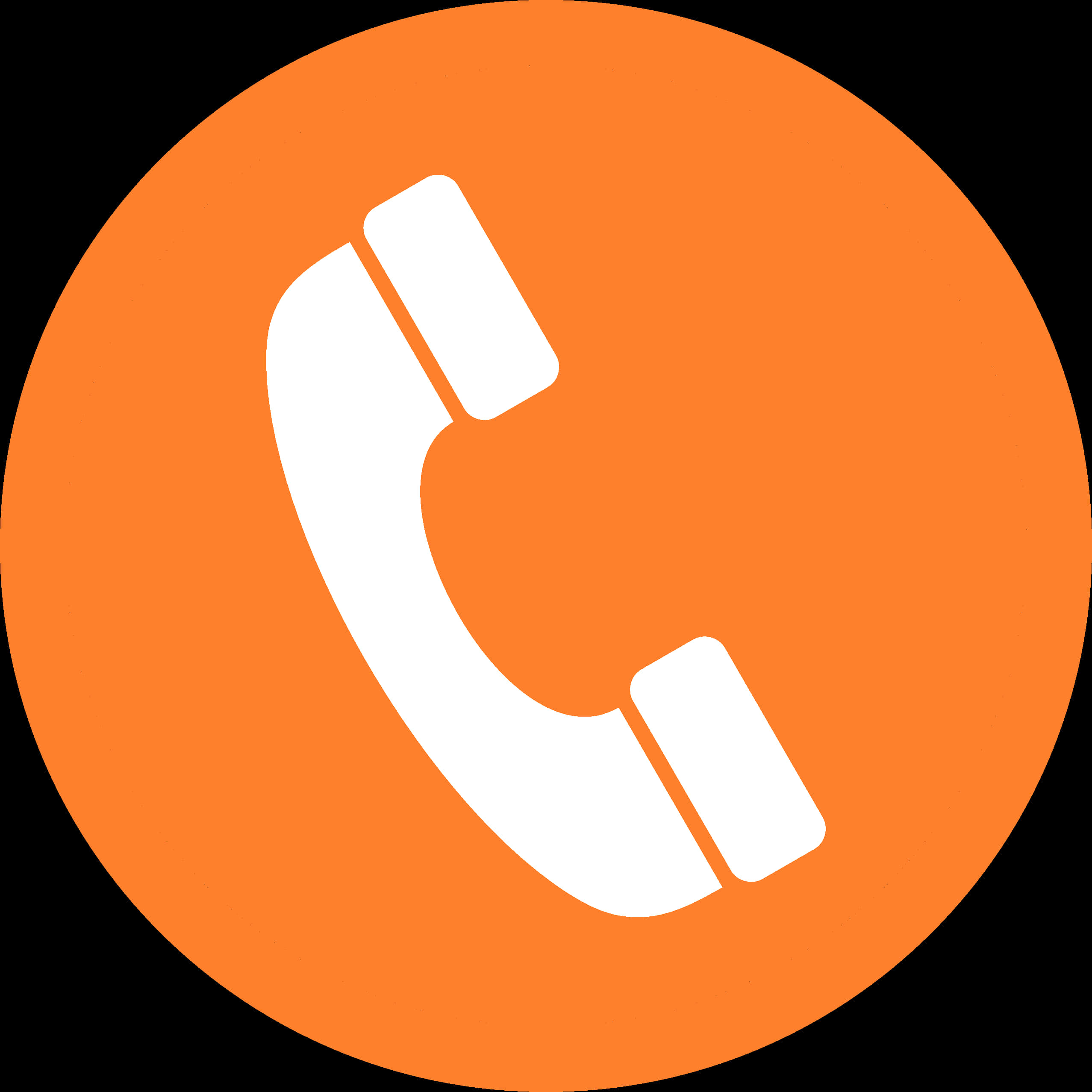 Orange Phone Icon