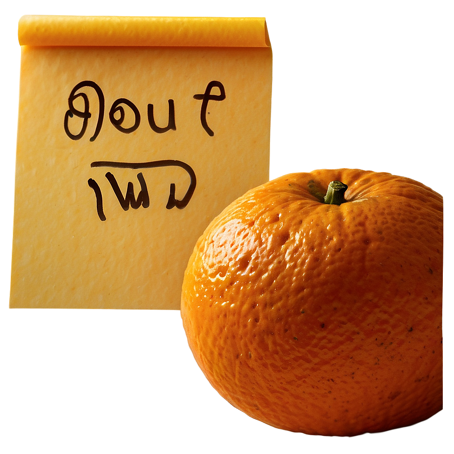 Orange Post It Png Wvl