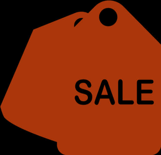 Orange Sale Tag Graphic