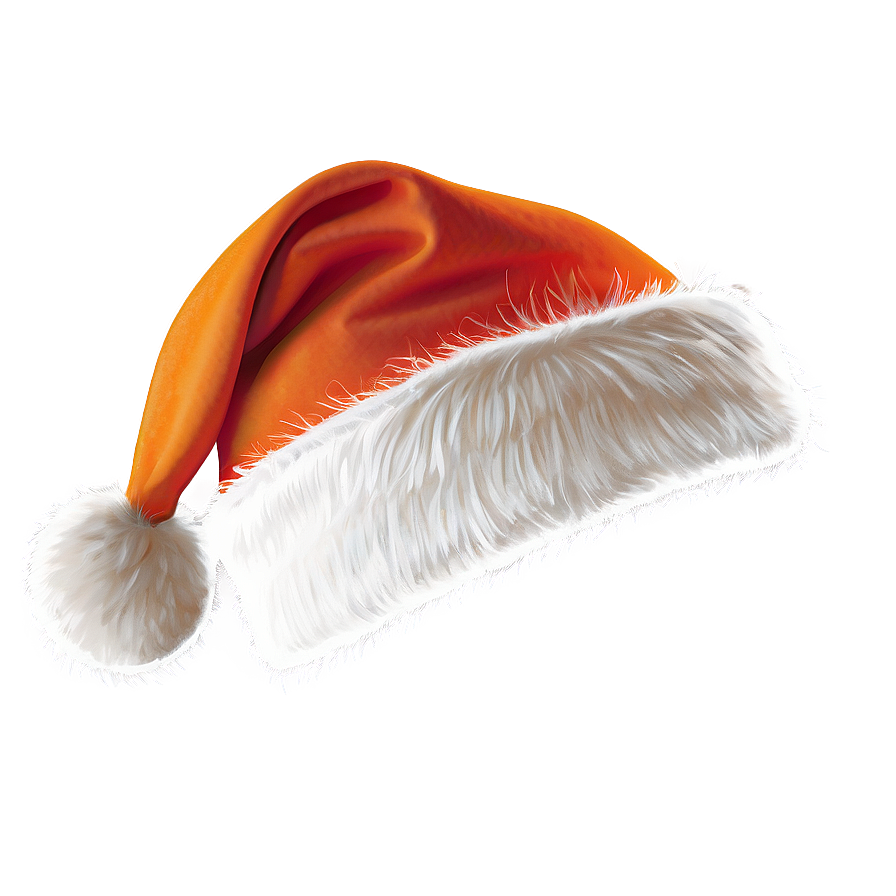 Orange Santa Hat Vector Png Bce