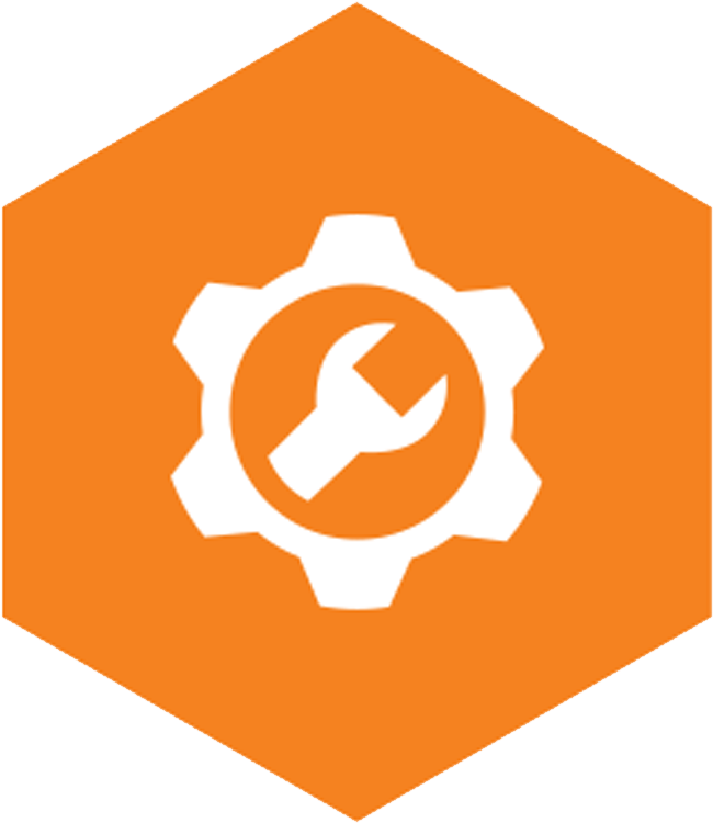 Orange Settings Icon