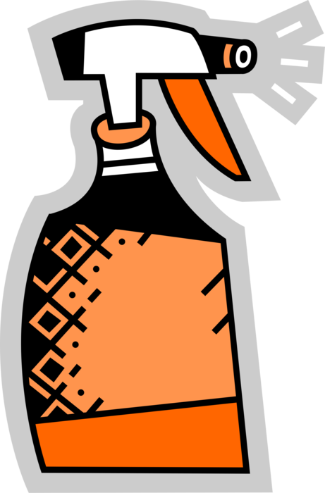 Vector Illustration Of Plastic Spray Bottle Squirts, - Spray Bottle Clipart Transparent, HD Png Download PNG image with a transparent background, free high-resolution download