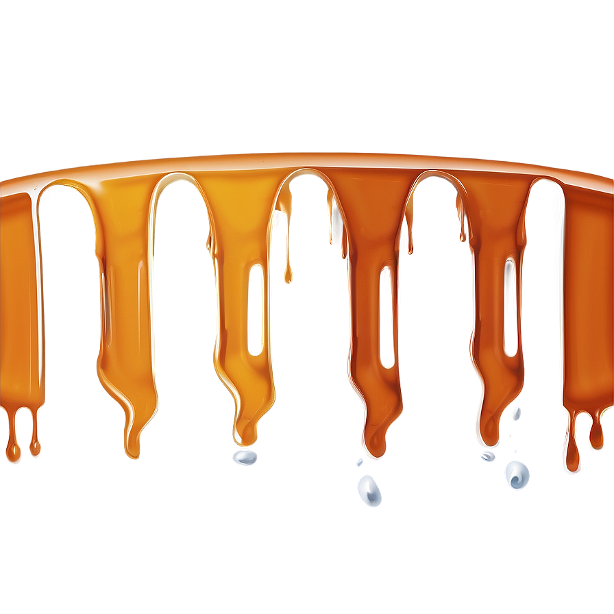 Orange Spray Paint Drip Png 77