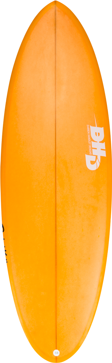 Orange Surfboard Top View