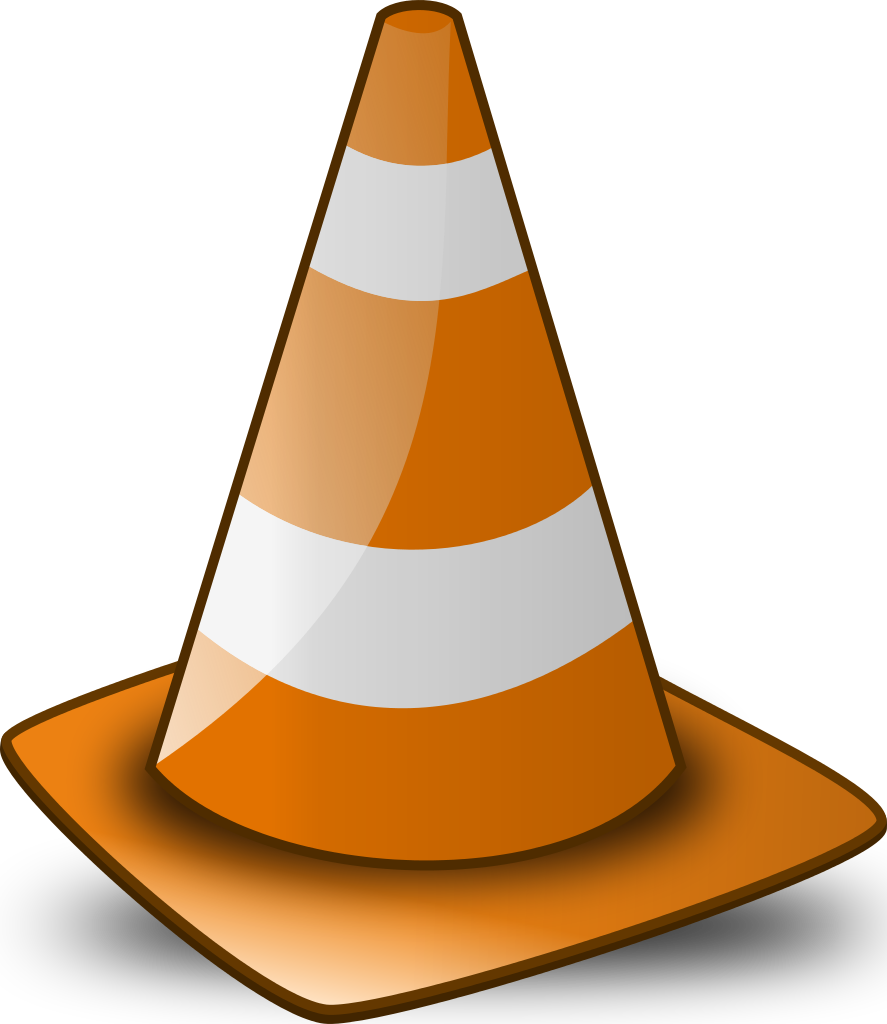 Orange Traffic Cone Illustration PNG with transparent background