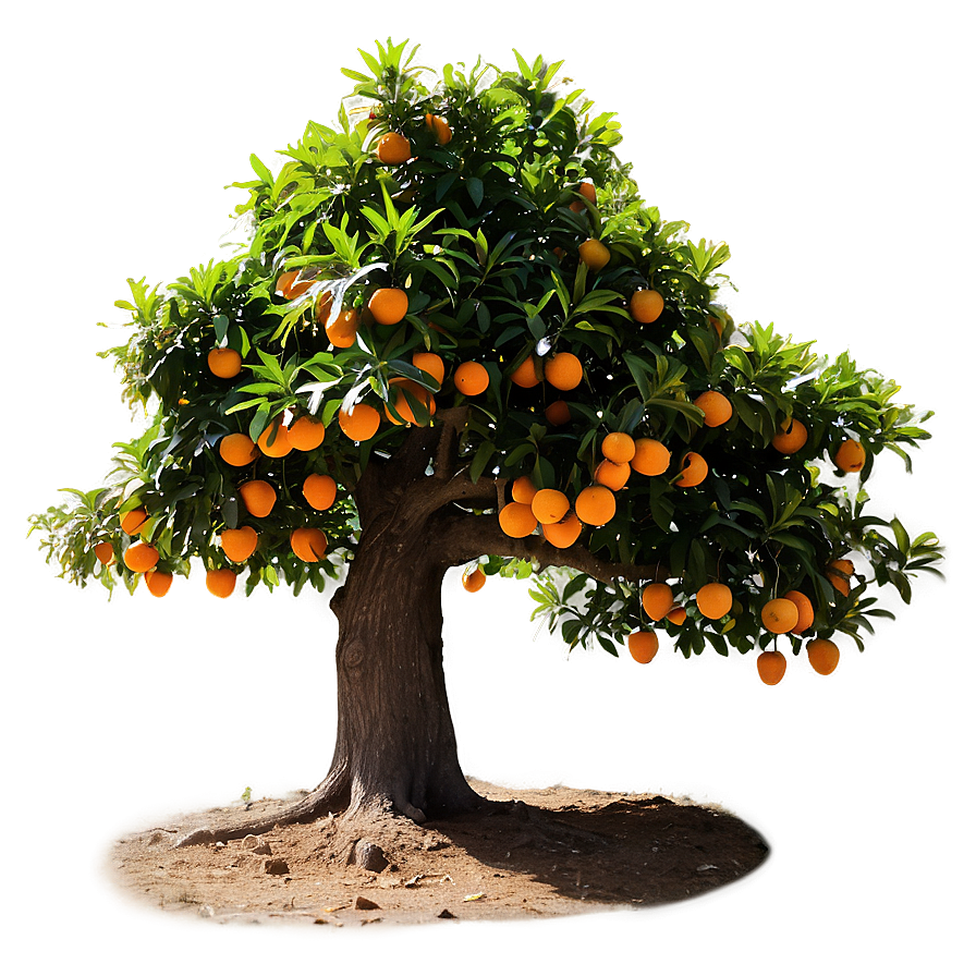 Orange Tree Silhouette Png 94