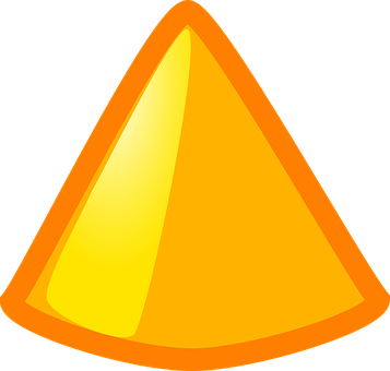 Orange Triangle Warning Sign