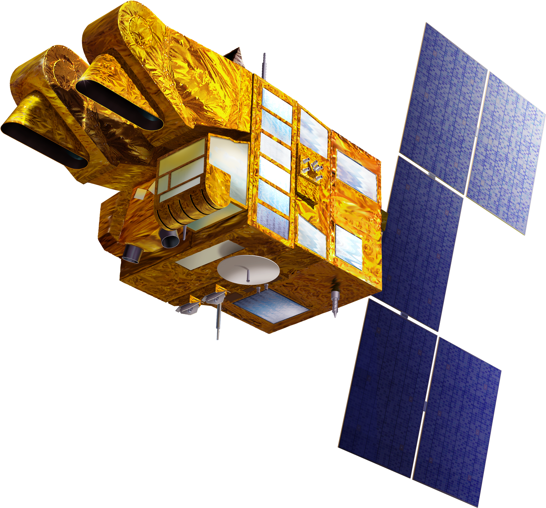 Orbital Satellite Isolatedon Transparent Background