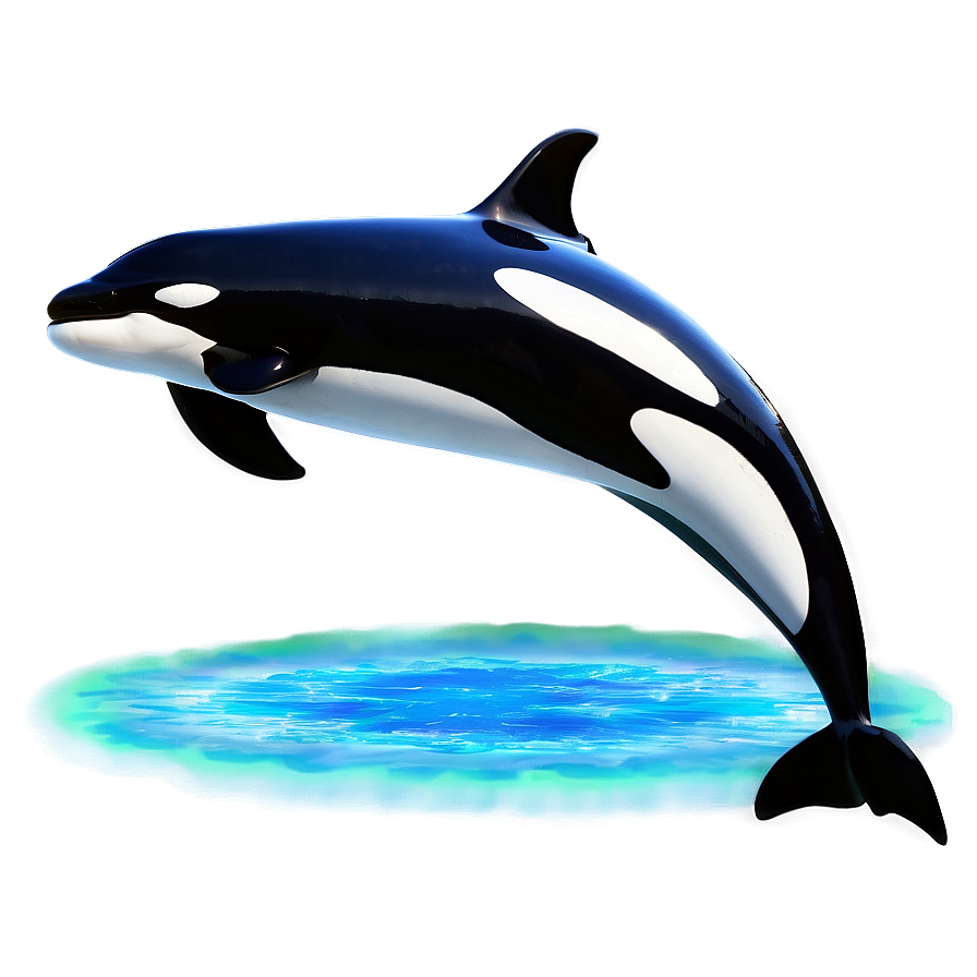 Orca With Aurora Png Jih