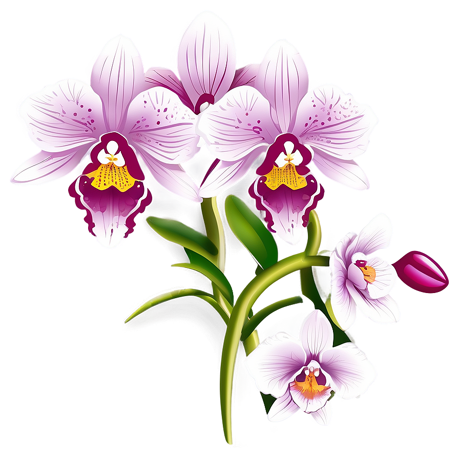 Orchid Flower Cricut Creation Png Ila17