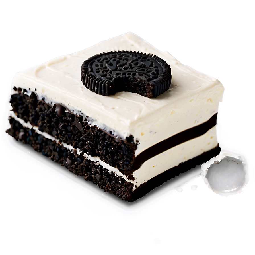 Oreo Cake Slice Png 06132024