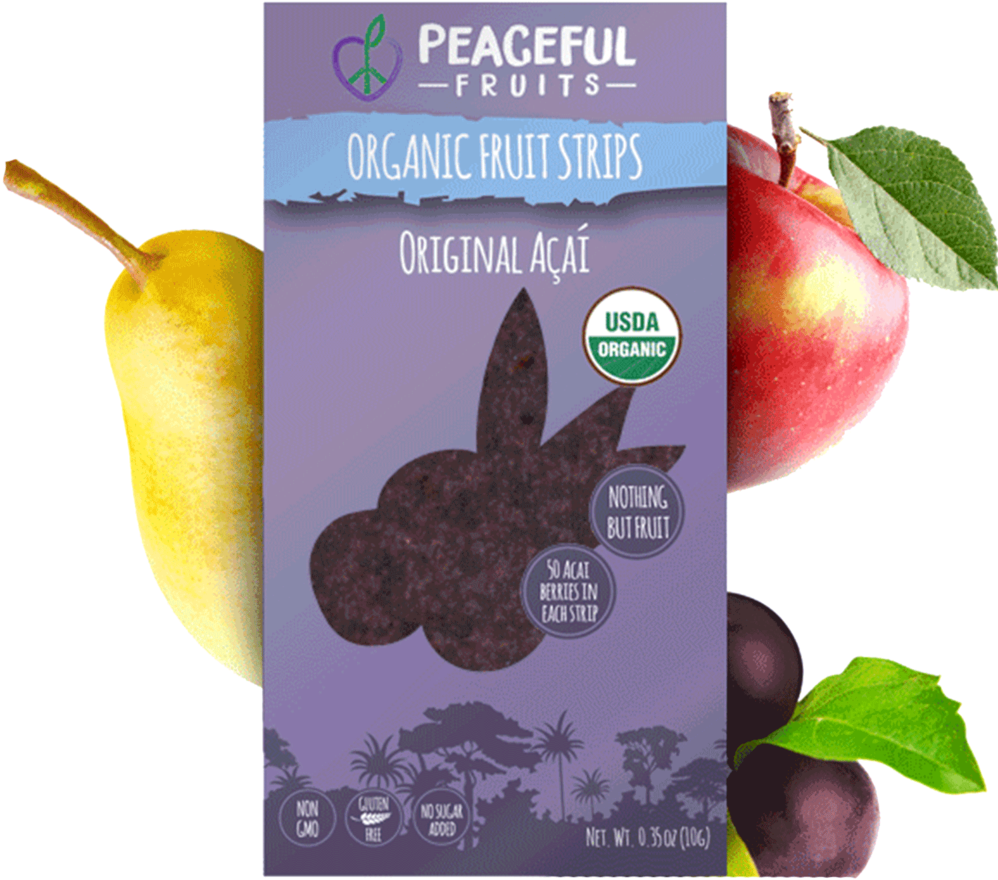 Organic Acai Fruit Strips Packaging