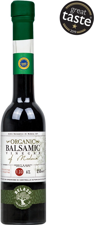 Organic Balsamic Vinegar Bottle PNG with transparent background