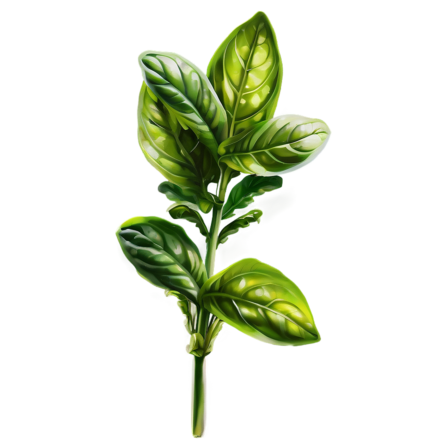 Organic Basil Herb Png 06252024