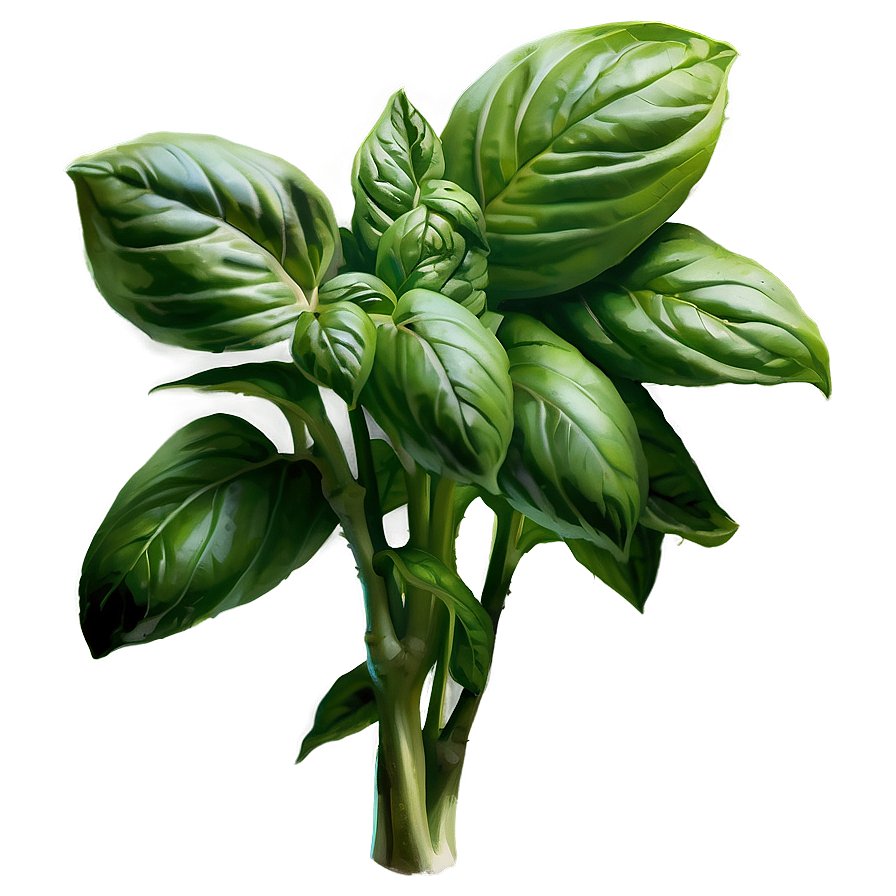 Organic Basil Herb Png Fuc