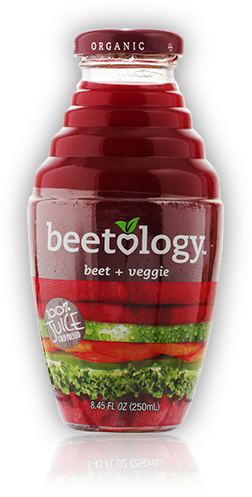 Organic Beetology Beet Veggie Juice Bottle PNG with transparent background