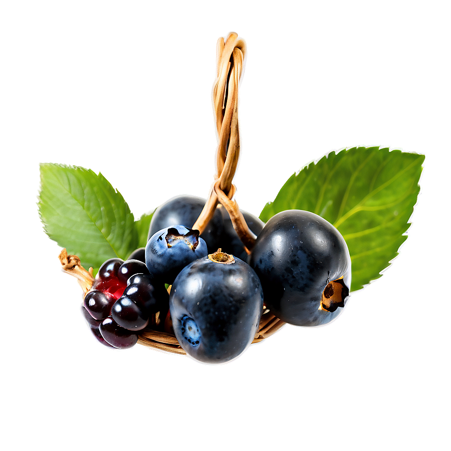 Organic Berries Basket Png 91