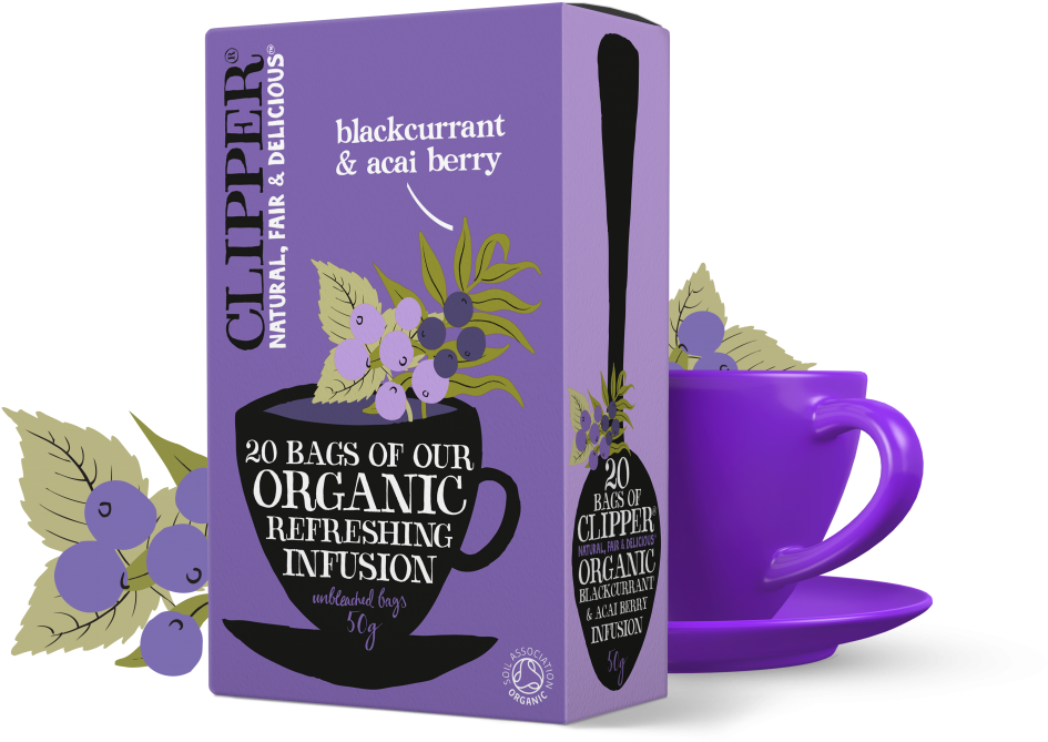 Organic Blackcurrant & Acai Berry Infusion - Sleep Easy Organic Tea, HD Png Download PNG with transparent background