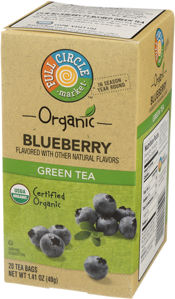 Organic Blueberry Flavored Green Tea Box