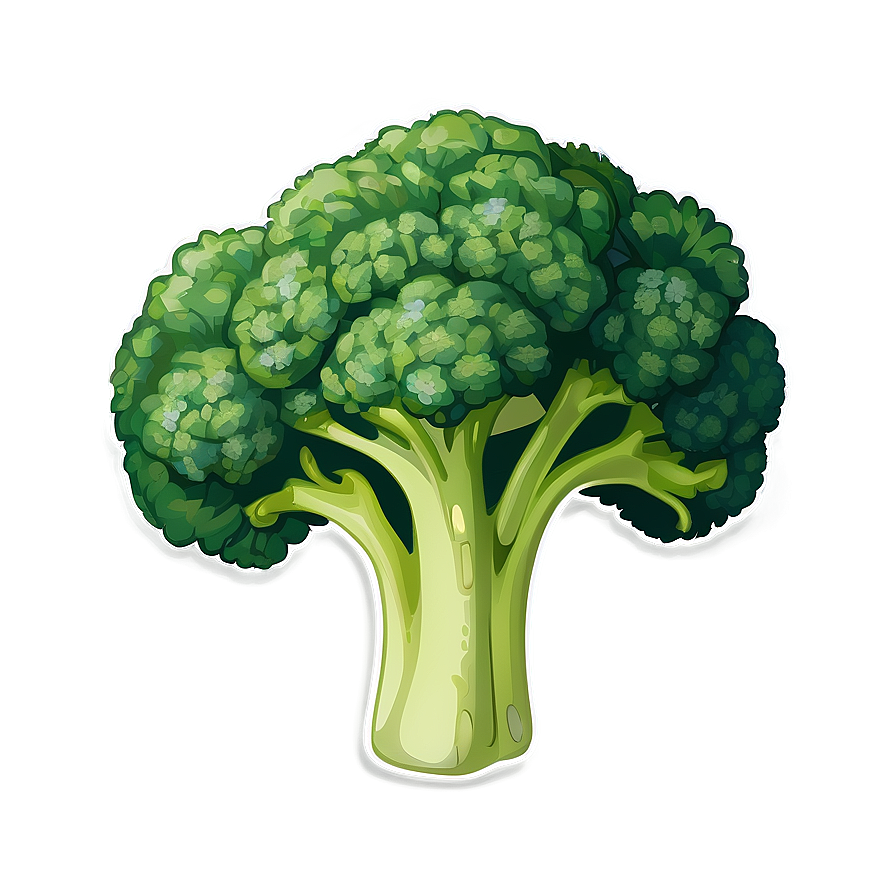 Organic Broccoli Illustration Png Nnl39