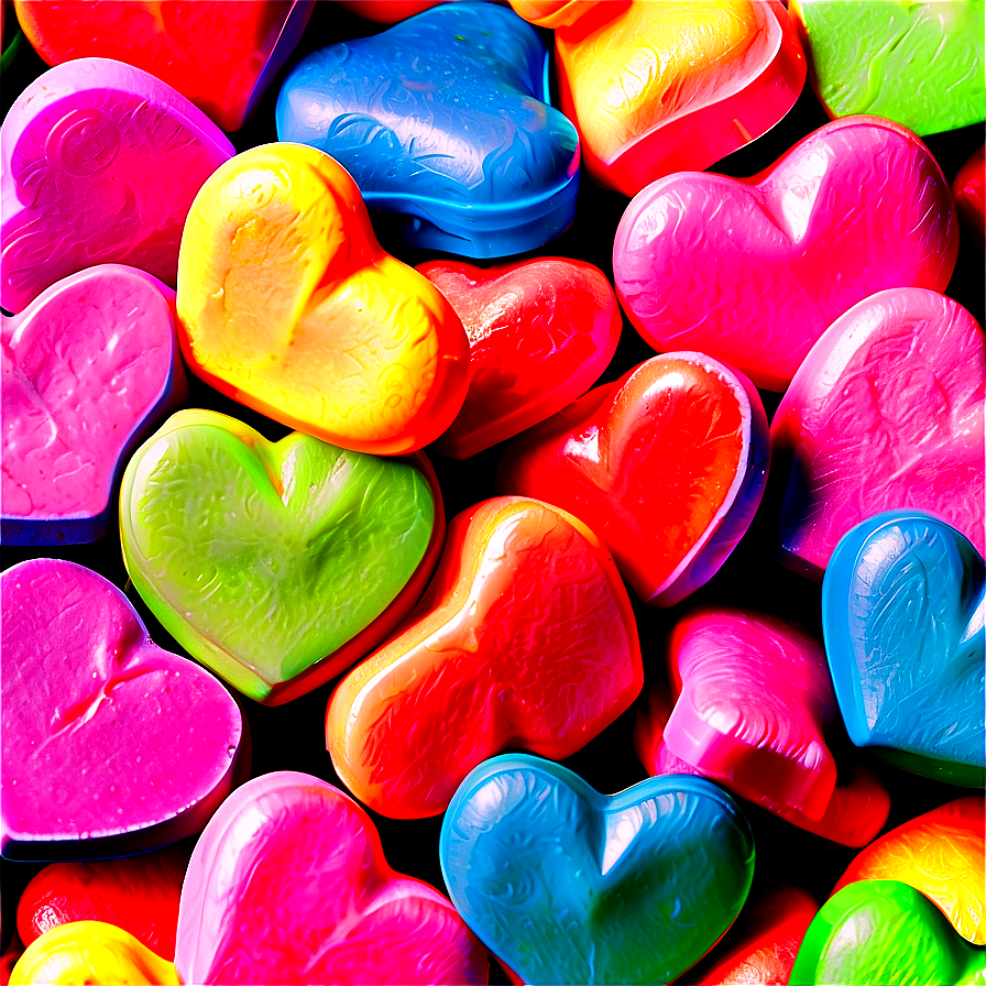 Organic Candy Hearts Png 06212024