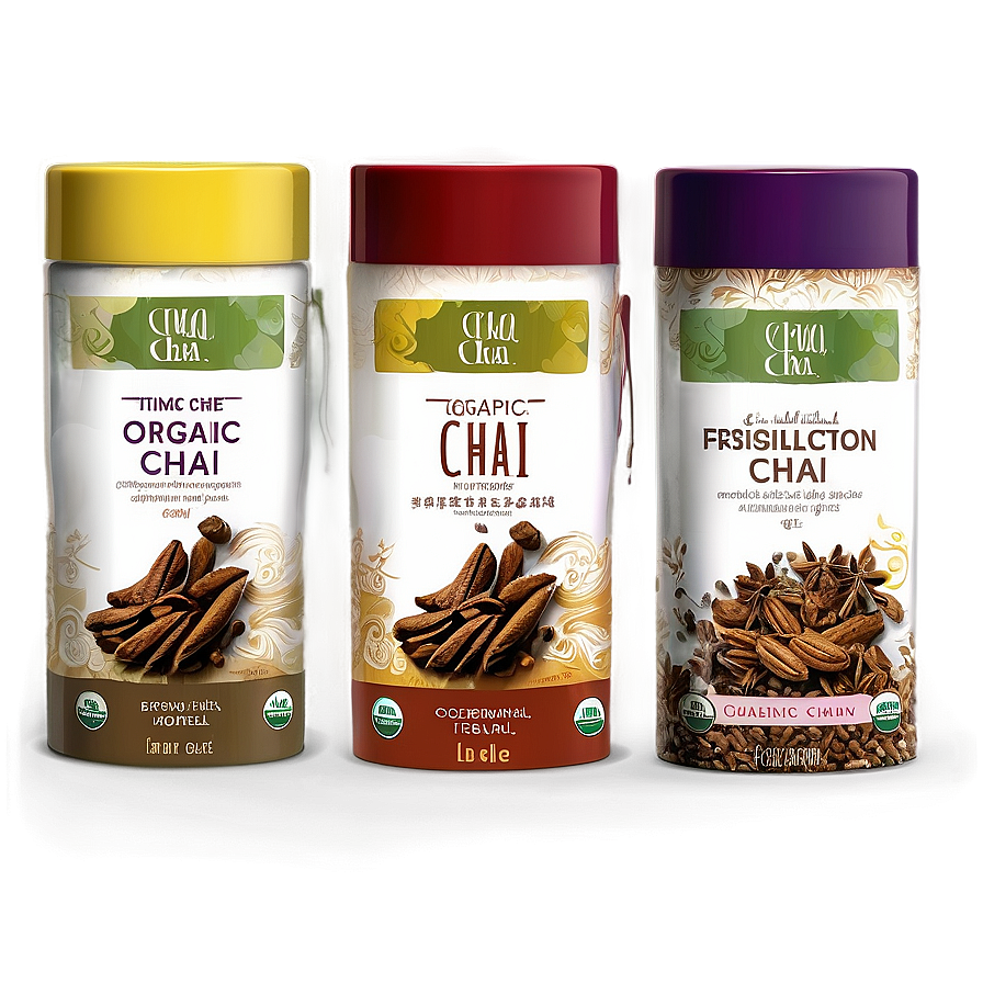 Organic Chai Collection PNG ljp64 PNG with transparent background