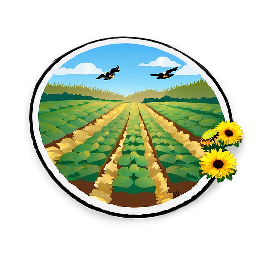 Organic Farm Field PNG 05242024 PNG image with a transparent background, free high-resolution download