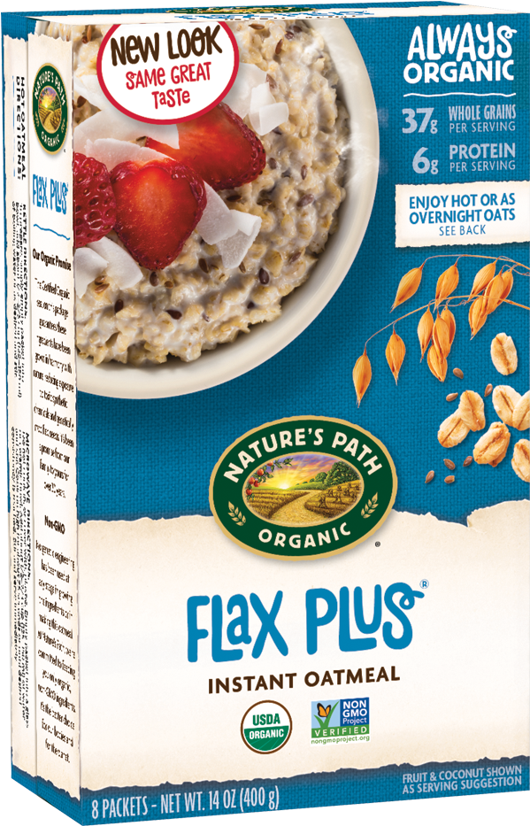 Organic Flax Plus Instant Oatmeal Package